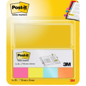 POST-IT   Page Marker            20x38mm 670-4N    neon             4x50 Streifen