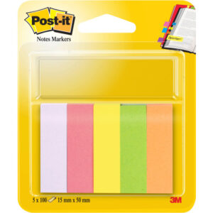 POST-IT   Marker                 15x50mm 670/5     5-farbig/5x100 Blatt