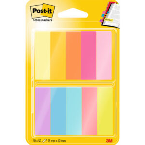POST-IT   Papiermarker        15 x 50 mm 67010ABEU 10-farbig          10x50 Blatt