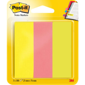 POST-IT   Page Marker Neon       76x25mm 671-3     neon 3-farbig   3x100 Streifen