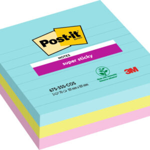POST-IT   Super Sticky XL      101x101mm 6753SSCOS Cosmic 3 Farben     3x70 Blatt