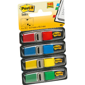 POST-IT   Index schmal       11.9x43.2mm 683-4     4-farbig ass./4x35 Blatt