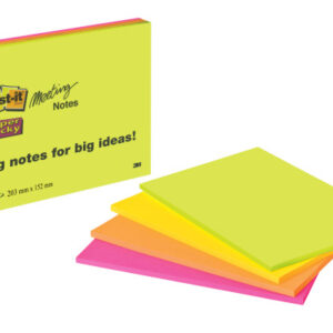 POST-IT   Super Sticky Big Notes 4x45Bl. 6845-SSP  4 Farben ass.        152x203mm
