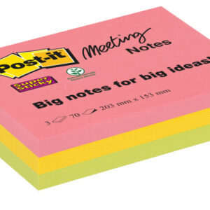 POST-IT   Super Sticky Meeting 203x152mm 86703SSEU                     3x70 Blatt