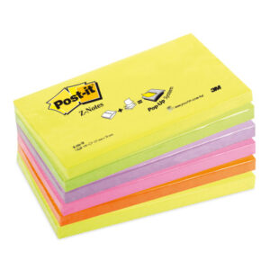 POST-IT   Z-Notes neon          76x127mm R-350NRB  rainbow            6x100 Blatt