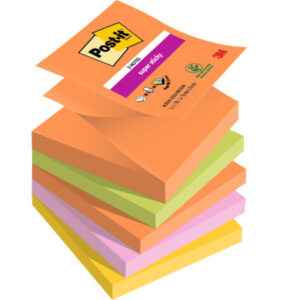 POST-IT   Z-Notes Boost          76x76mm R3305SSBO 4-farbig ass.       5x90 Blatt