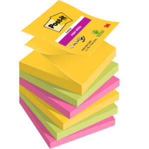 POST-IT   Super Sticky Z-Notes R3306SSCA 3-farbig  6x90 Blatt   76x76mm