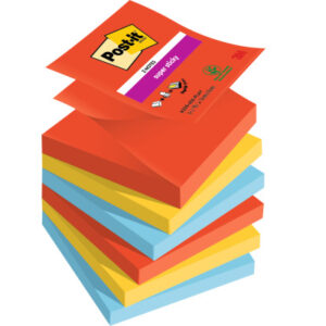POST-IT   Z-Notes Playful        76x76mm R3306SSPL 3-farbig ass.       6x90 Blatt