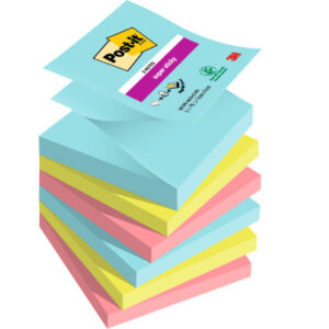 POST-IT   Super Sticky Z-Notes   76x76mm R3306SSCO Cosmic 3 Farben     6x90 Blatt