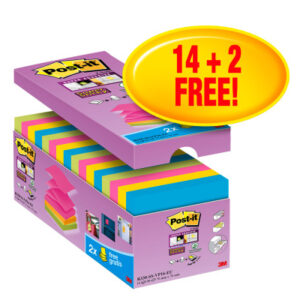 POST-IT   Super Sticky Z-Notes   76x76mm R330SSVP  14+2 gratis           90 Blatt