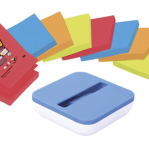 POST-IT   Super Sticky Z-Notes   76x76mm VAL-SS8P  Dispenser 4 Farben  8x90 Blatt