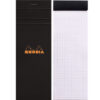 RHODIA    Notizblock schwarz    74x210mm 82009C    kariert               80 Blatt