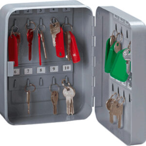 RIEFFEL   Schlüsselkasten VT      silber VT-SK 20  20×16×8cm             20 Haken
