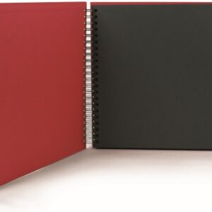RÖSSLER   Fotoalbum 132945236 29x29cm, rot/schwarz