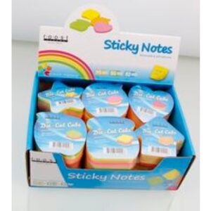ROOST     Sticky Notes maxi      70x70mm 4005      6 Motive, neon