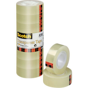 SCOTCH    Klebeband 550         19mmx33m 5501933K  transparent            8 Stück