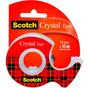 SCOTCH    Crystal Tape 600      19mmx15m 6-1915D   mit Abroller