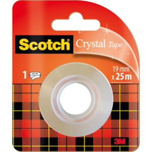 SCOTCH    Rolle Crystal 600     19mmx25m 6-1925R   transparent