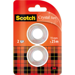 SCOTCH    Crystal Tape         19mmx7,5m 6-1975R2  kristallklar          2 Rollen