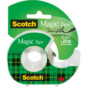 SCOTCH    Magic Tape            19mmx25m 8-1925D   transparent, auf Abroller