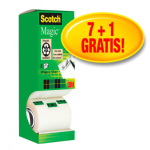 SCOTCH    Magic Tape Turm 810   19mmx33m 8-1933R8  unsichtbar            8 Rollen