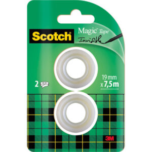 SCOTCH    Magic Tape 810       19mmx7,5m 8-1975R2  transparent           2 Rollen