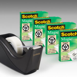 SCOTCH    Tischabroller schwarz C60-BK4   inkl. 4 Magic Tape    19mmx33m
