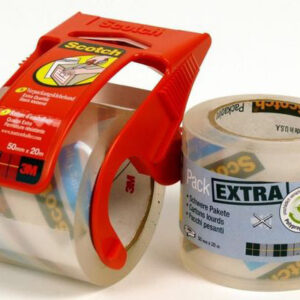 SCOTCH    Verpackungsband Promo 48mmx20m E5020D-P  transp., mit Abroller 2 Rollen