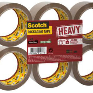 SCOTCH    Verpackungsband       50mmx66m HV.5066.F Heavy, Braun          6 Rollen