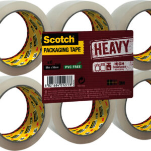 SCOTCH    Verpackungsband       50mmx66m HV.5066.F Heavy, transp.        6 Rollen