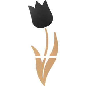 SECURIT   Kreidetafel Tulip FB-CB-TUL schwarz            28x15x1.5cm