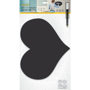 SECURIT   Kreidetafel HEART FB-HEART  schwarz            30x36x0.3cm