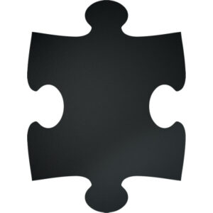SECURIT   Kreidetafel Puzzle FB-PUZZLE schwarz            40x30x1.6cm