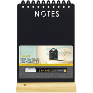 SECURIT   Kreidetafel NOTES FBT-NOTES schwarz              34x21x6cm