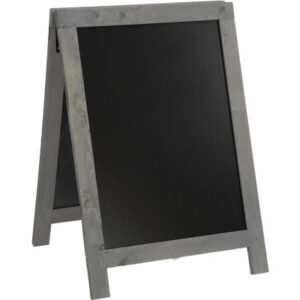 SECURIT   Gehwegtafel m. Holzrahmen SBD-NG-85 Vintage grey       85x55x4.5cm