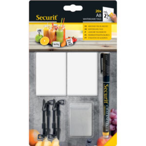 SECURIT   Tisch-Kreidetafel TAG TAG-A8-BL weiss            7.4x5.2x0.1cm