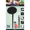 SECURIT   Gartenstecker  SILHOUETTE TAG-BUBBL schwarz           18x8.1x0.1cm
