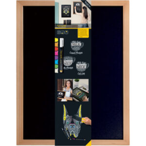 SECURIT   Kreidetafel WOODY WBW-TE-40 teak                 60x40x1cm
