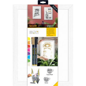 SECURIT   Kreidetafel WOODY WBW-WT-30 weiss                40x30x1cm