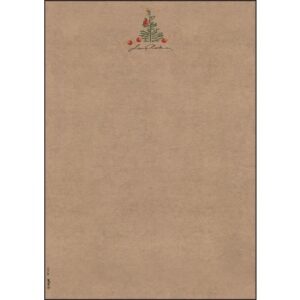 SIGEL     Weihnachts-Motiv-Papier     A4 DP415     Apples  Kraftpapier   100 Stk.