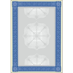 SIGEL     Designpapier Urkunde        A4 DP490     blau, 185g            20 Blatt