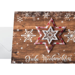 SIGEL     Weihnachts-Karte/Couvert A6/A5 DS054     handmade, 250/100g je 10 Stück