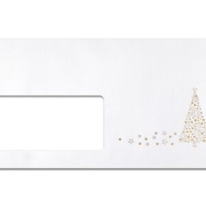 SIGEL     Weihnachts-Umschlag Golden DU084     Tree, 90 g, DIN lang  50 Stück