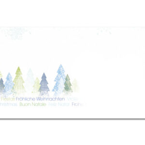 SIGEL     Weihnachts-Umschlag Trees DU090     DIN lang (110x220 mm) 25 Stück