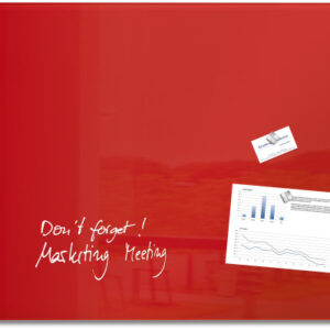 SIGEL     Glas-Magnetboard GL142     rot              1000x650x15mm