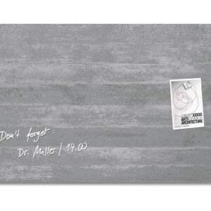 SIGEL     Glas-Magnetboard GL148     Design Sichtbeton 910x460x15mm