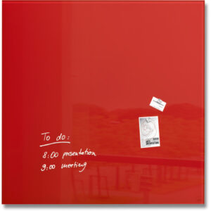 SIGEL     Glas-Magnetboard GL202     rot             1000x1000x15mm