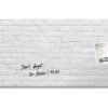SIGEL     Glas-Magnetboard GL244     White-Klinker    1300x550x15mm