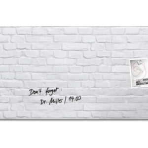 SIGEL     Glas-Magnetboard GL244     White-Klinker    1300x550x15mm