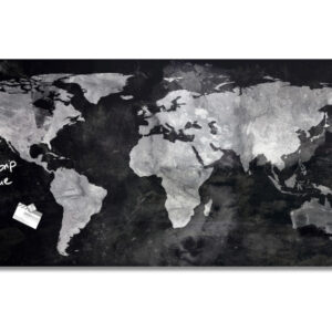 SIGEL     Glas-Magnetboard GL246     Weltkarte        1300x550x15mm